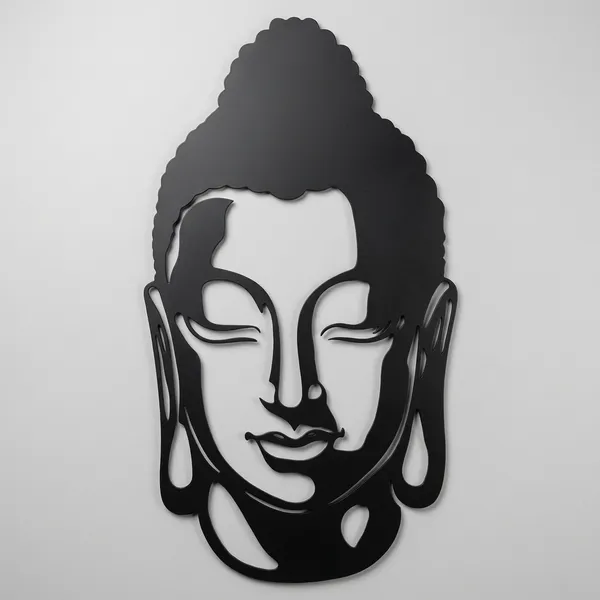 Buddha_Face_Wall_Decor_-_Black_Metal_Art