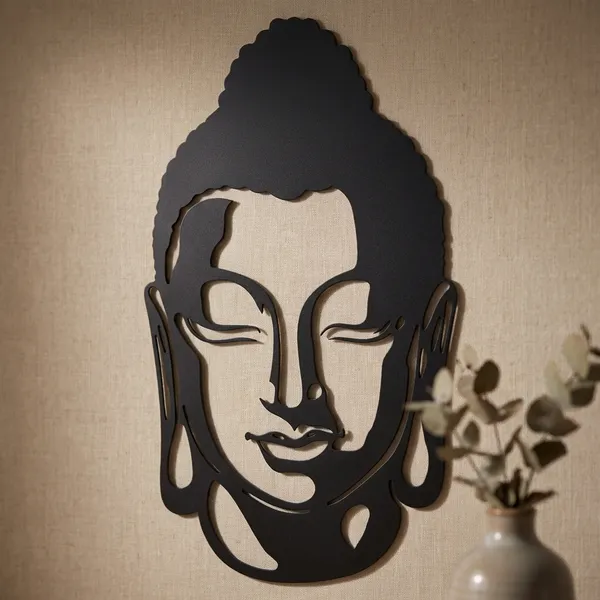 Buddha_Face_Wall_Decor_-_Black_Metal_Art