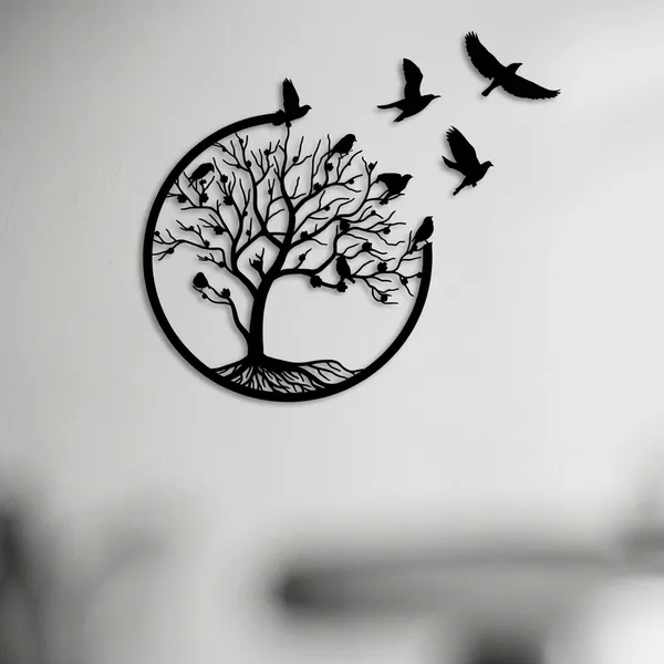 Metal_Tree_Of_Life_Wall_Art_With_Flying_Birds_-_Black_Circular_Home_Decor