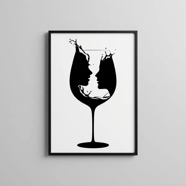 Artistic_Wine_Glass_Silhouette_Wall_Decor_-_Couple_Faces_Design