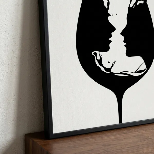 Artistic_Wine_Glass_Silhouette_Wall_Decor_-_Couple_Faces_Design