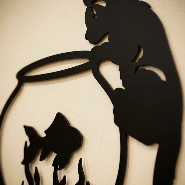 Cat_And_Fish_Bowl_Silhouette_Metal_Wall_Art_Decor