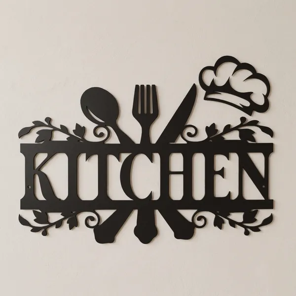 Kitchen_Sign_-_Decorative_Wall_Art_With_Chef_Hat_And_Utensils