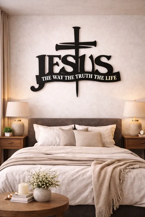Jesus_The_Way_The_Truth_The_Life_-_Christian_Religious_Cross_Typography_Wall_Decal/Sticker