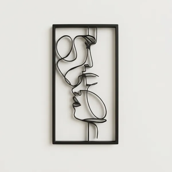 Abstract_Faces_Metal_Wall_Art_-_Black_Wire_Frame_Decor