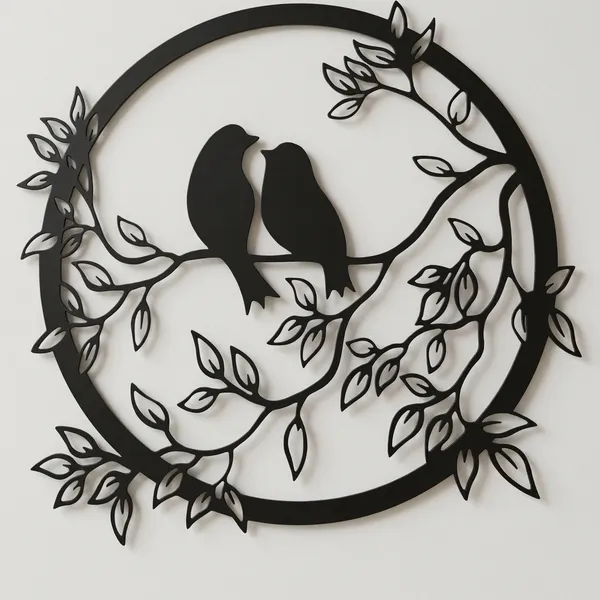 Decorative_Metal_Wall_Art_-_Two_Birds_On_Branch_In_Circular_Frame