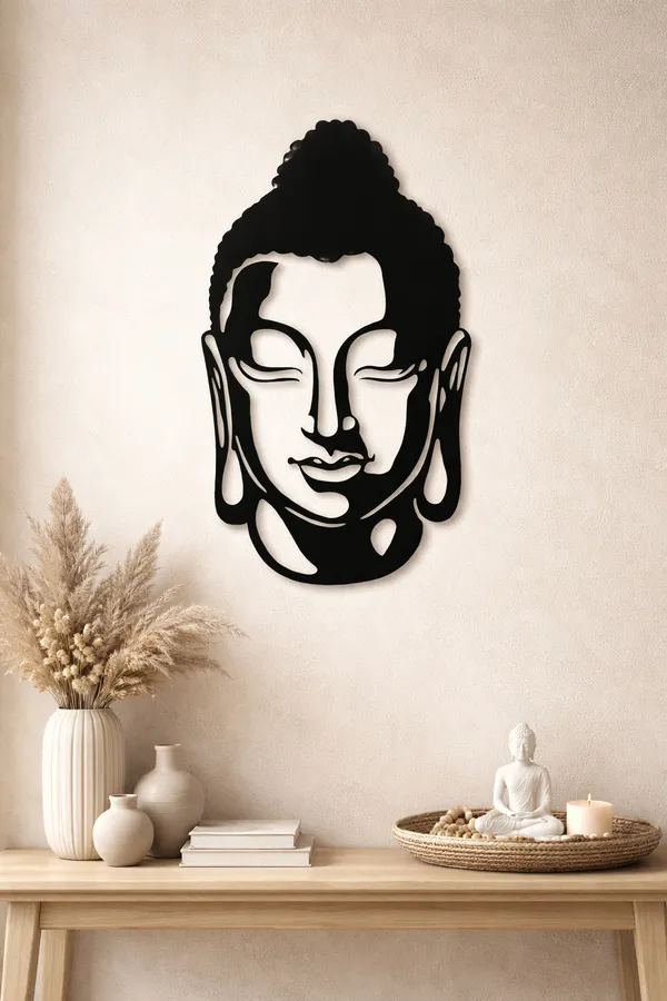 Buddha_Face_Wall_Decor_-_Black_Metal_Art