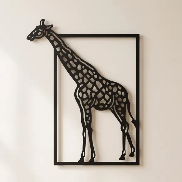 Metal_Giraffe_Wall_Art_With_Frame_-_Decorative_Silhouette