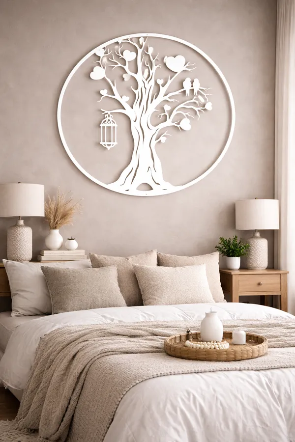 Decorative_Metal_Tree_Of_Life_Wall_Art_With_Birds,_Hearts,_And_Lantern_-_Black_Circular_Design