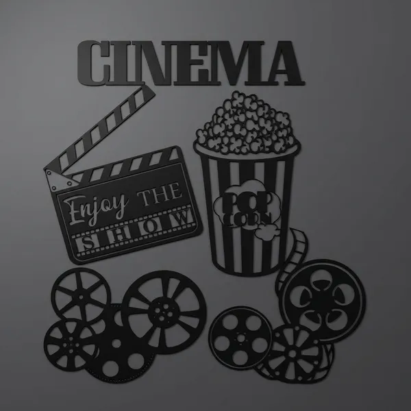 Cinema_Movie_Theater_Decorative_Sticker_Set_-_Black_&_White_Film_Themed_Graphics
