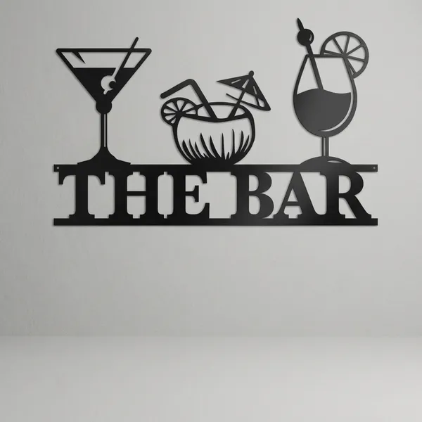 The_Bar_-_Metal_Wall_Decor_Sign_With_Cocktail_Glasses_Design