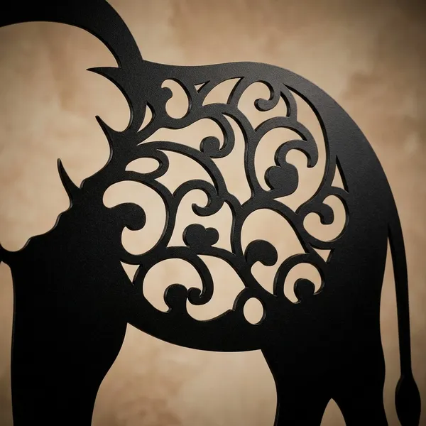 Decorative_Elephant_Metal_Wall_Art_-_Black_Filigree_Design