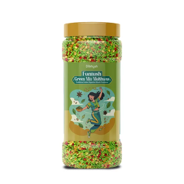 Dilkhush_Funtush_Green_Mix_Mukhwas_Traditional_Indian_Mouth_Freshener