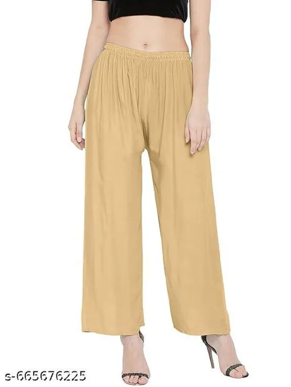 Beige_Premium_Lycra_Palazzo_For_Women