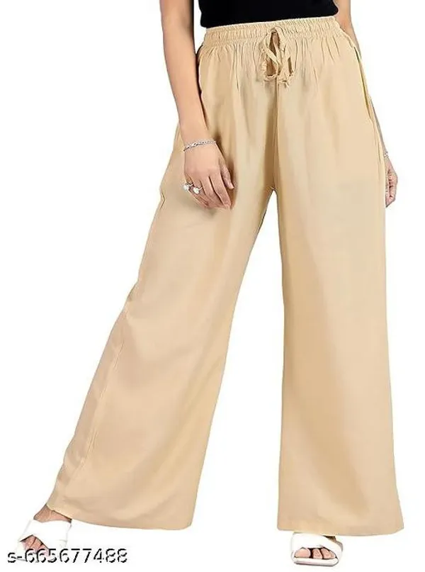 Beige_Premium_Lycra_Palazzo_For_Women