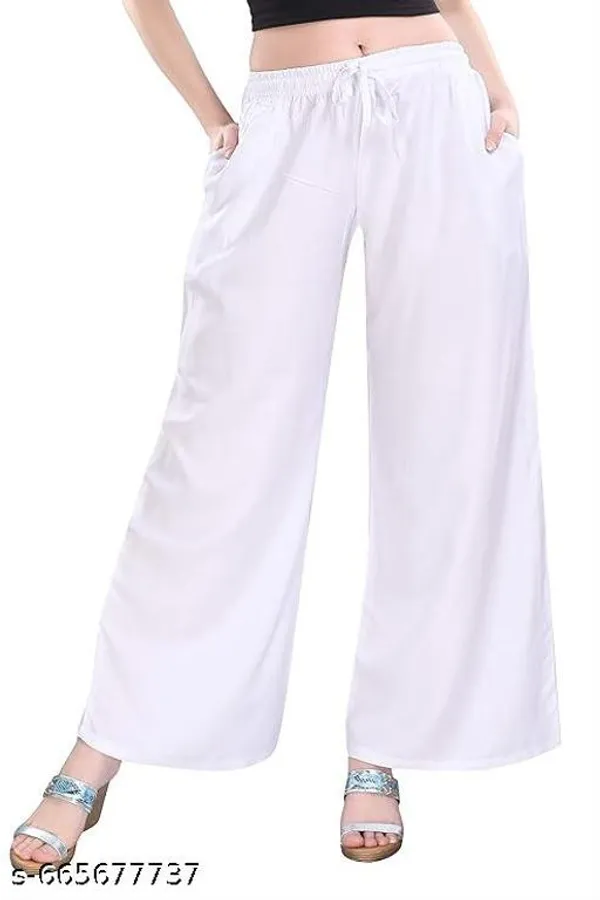 White_Premium_Lycra_Palazzo_For_Women