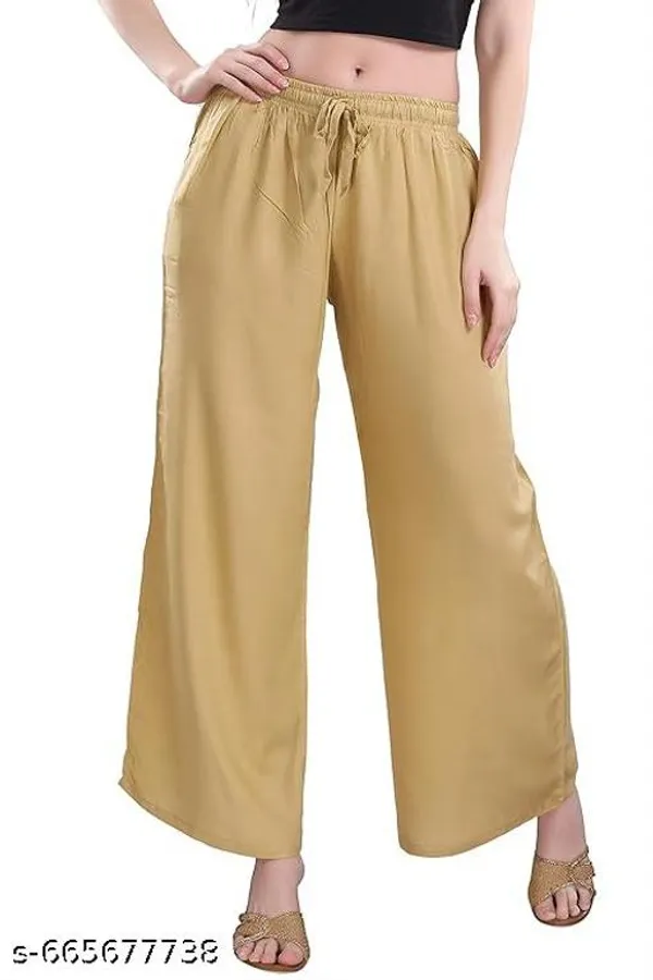 Beige_Premium_Lycra_Palazzo_For_Women