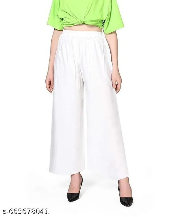 White_Premium_Lycra_Palazzo_For_Women