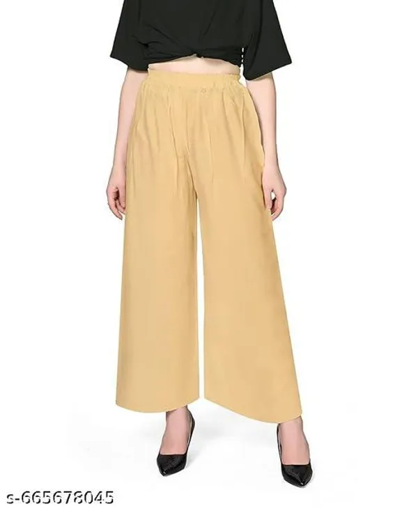 Yellow_Premium_Lycra_Palazzo_For_Women