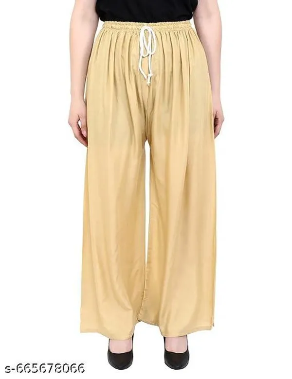 Beige_Premium_Lycra_Palazzo_For_Women