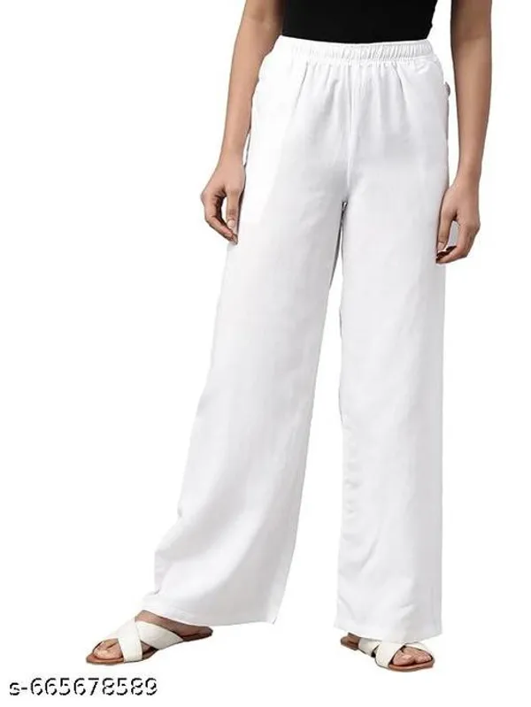 White_Premium_Lycra_Palazzo_For_Women