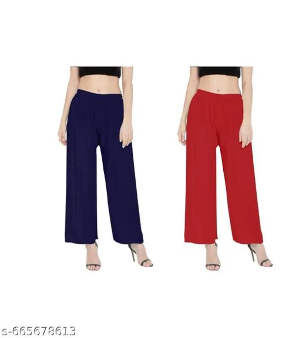 Red_And_Blue_Premium_Lycra_Palazzo_For_Women_Pack_Of_2