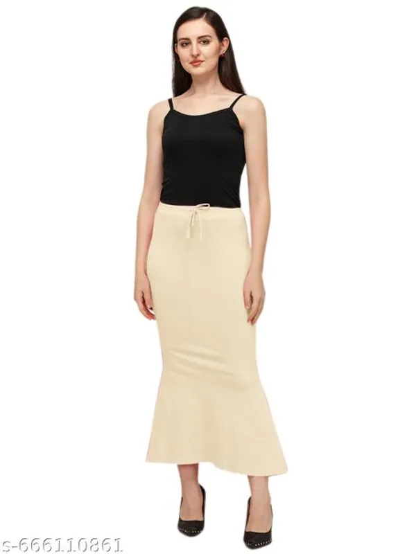 Beige_Premium_Lycra_Shapewear_Petticoat_Skirt_For_Women