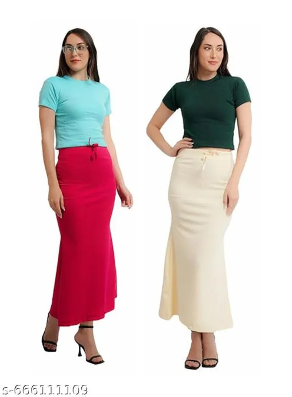 Multicolor_Premium_Lycra_Shapewear_Petticoat_Skirt_For_Women_Pack_Of_2