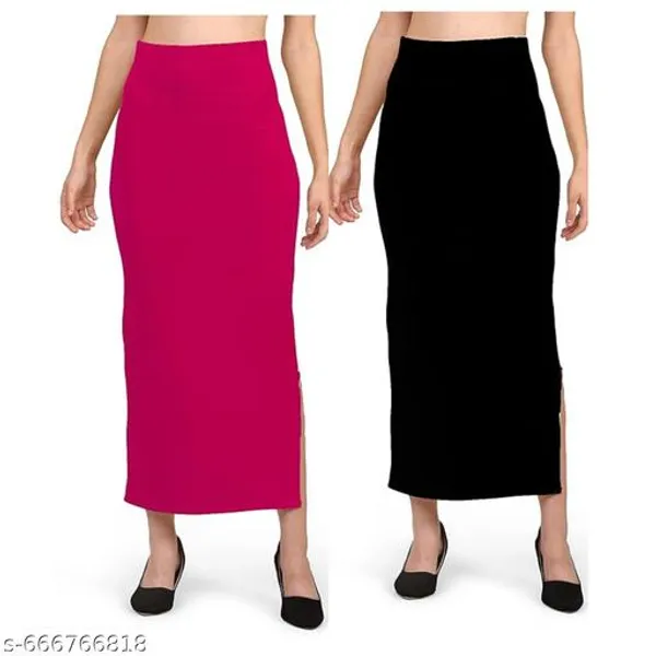 Multicolor_Premium_Lycra_Shapewear_Petticoat_Skirt_For_Women_Pack_Of_2
