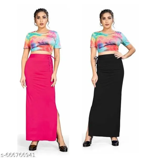 Multicolor_Premium_Lycra_Shapewear_Petticoat_Skirt_For_Women_Pack_Of_2