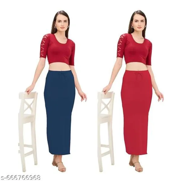 Multicolor_Premium_Lycra_Shapewear_Petticoat_Skirt_For_Women_Pack_Of_2