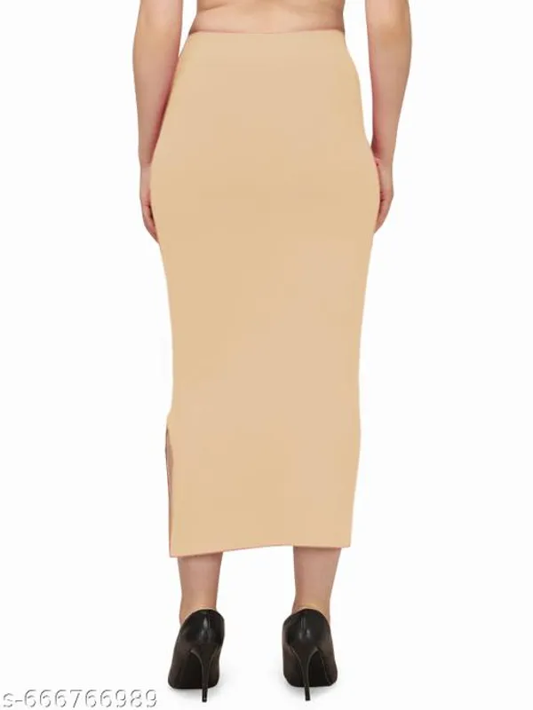 Beige_Premium_Lycra_Shapewear_Petticoat_Skirt_For_Women