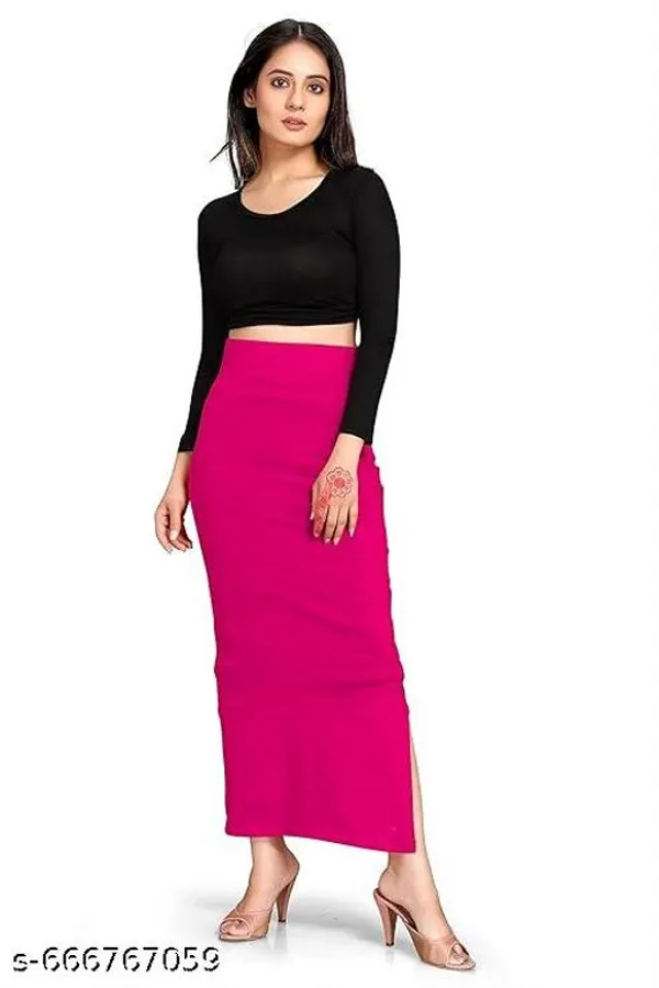 Pink_Premium_Lycra_Shapewear_Petticoat_Skirt_For_Women