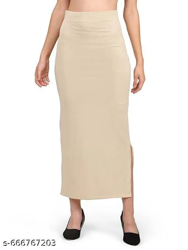 Beige_Premium_Lycra_Shapewear_Petticoat_Skirt_For_Women
