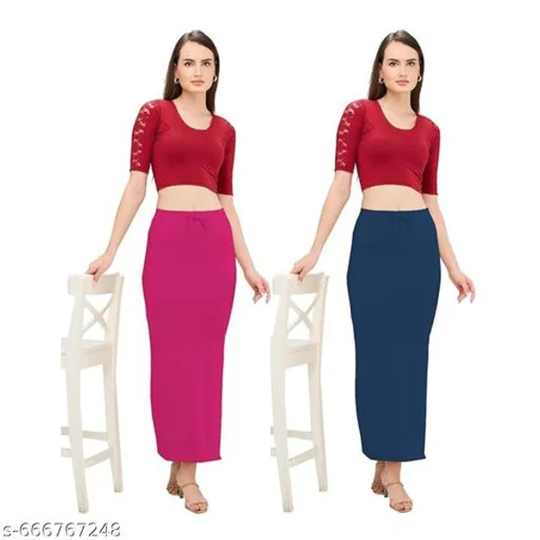 Multicolor_Premium_Lycra_Shapewear_Petticoat_Skirt_For_Women_Pack_Of_2