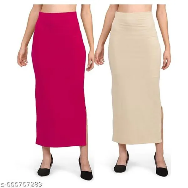 Multicolor_Premium_Lycra_Shapewear_Petticoat_Skirt_For_Women_Pack_Of_2