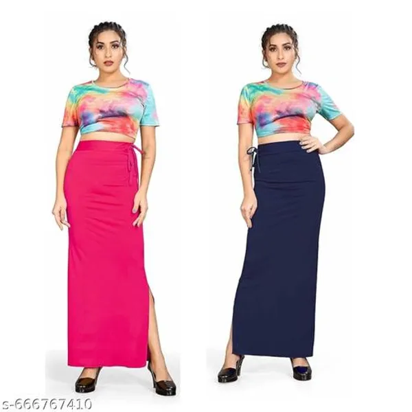 Multicolor_Premium_Lycra_Shapewear_Petticoat_Skirt_For_Women_Pack_Of_2