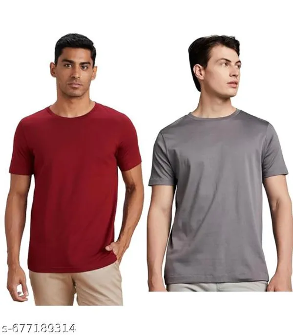 Multicolor_Premium_Lycra_T_Shirt_For_Men_Pack_Of_2