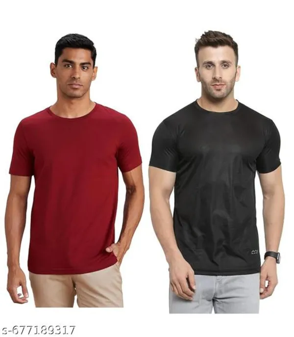 Multicolor_Premium_Lycra_T_Shirt_For_Men_Pack_Of_2