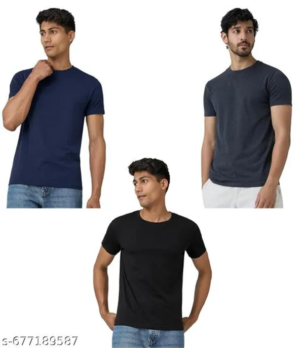 Multicolor_Premium_Lycra_T_Shirt_For_Men_Pack_Of_3