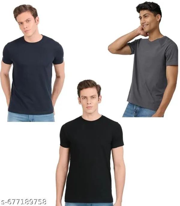 Multicolor_Premium_Lycra_T_Shirt_For_Men_Pack_Of_3