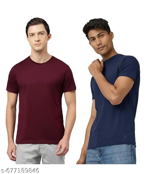 Multicolor_Premium_Lycra_T_Shirt_For_Men_Pack_Of_2