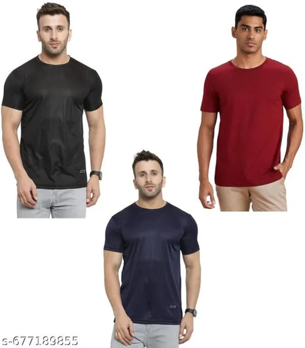 Multicolor_Premium_Lycra_T_Shirt_For_Men_Pack_Of_3