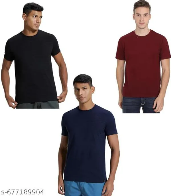Multicolor_Premium_Lycra_T_Shirt_For_Men_Pack_Of_3