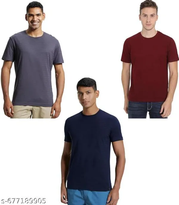 Multicolor_Premium_Lycra_T_Shirt_For_Men_Pack_Of_3