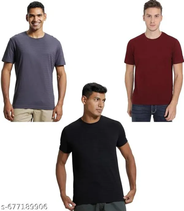 Multicolor_Premium_Lycra_T_Shirt_For_Men_Pack_Of_3
