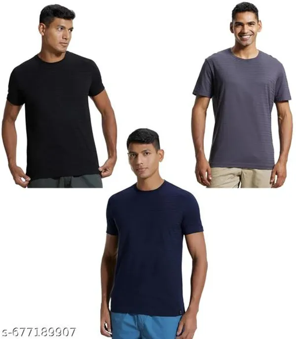 Multicolor_Premium_Lycra_T_Shirt_For_Men_Pack_Of_3
