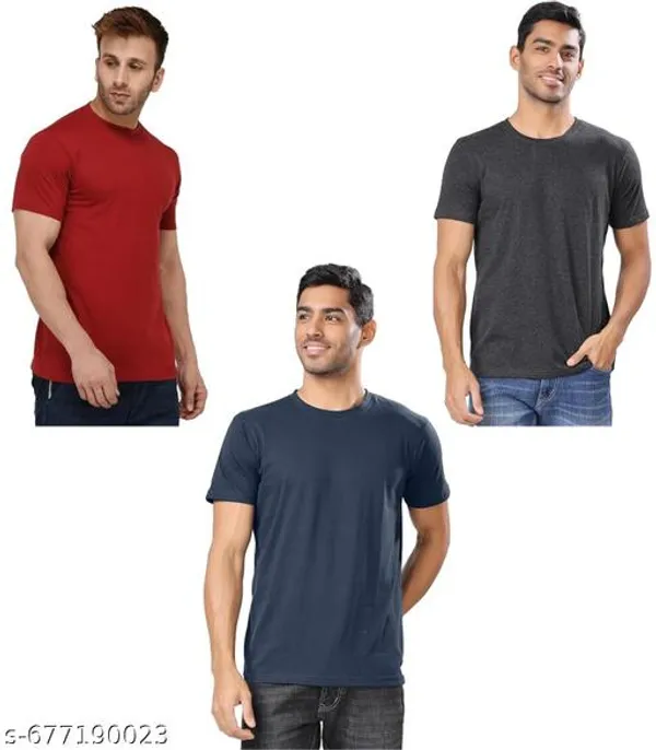 Multicolor_Premium_Lycra_T_Shirt_For_Men_Pack_Of_3