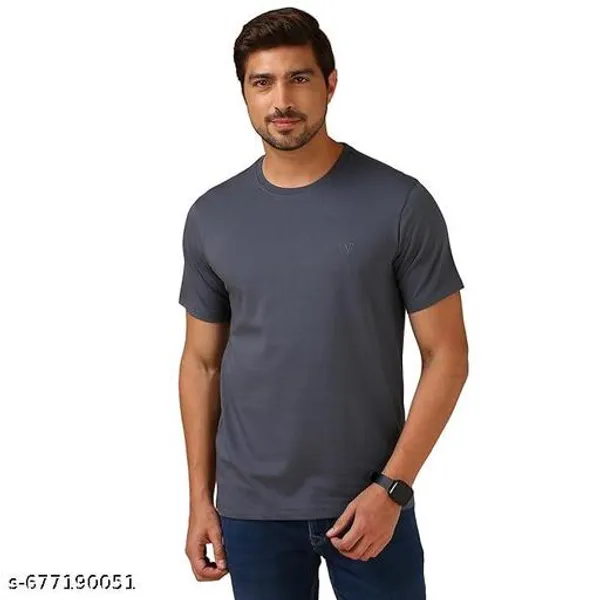 Grey_Premium_Lycra_T_Shirt_For_Men