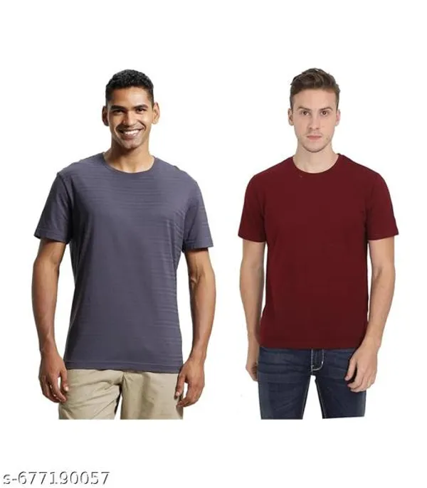 Multicolor_Premium_Lycra_T_Shirt_For_Men_Pack_Of_2